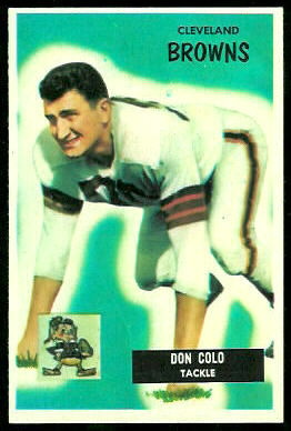 Don Colo 1955 Bowman football card