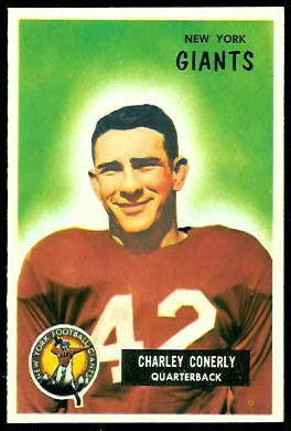 Charley Conerly 1955 Bowman football card