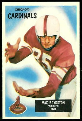 Max Boydston 1955 Bowman football card