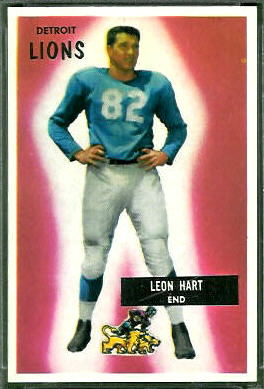 Leon Hart 1955 Bowman football card
