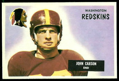 John Carson 1955 Bowman football card