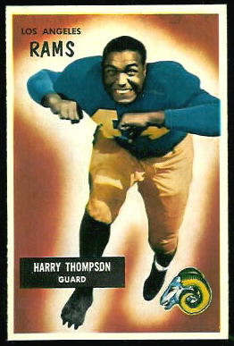 Harry Thompson 1955 Bowman football card