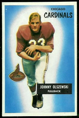 John Olszewski 1955 Bowman football card