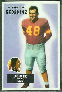 Bob Haner 1955 Bowman football card