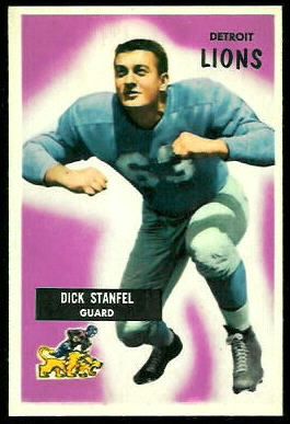 Dick Stanfel 1955 Bowman football card
