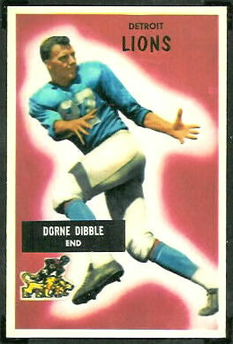 Dorne Dibble 1955 Bowman football card