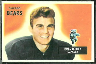 Jim Dooley 1955 Bowman football card