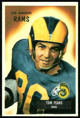 Tom Fears 1955 Bowman football card