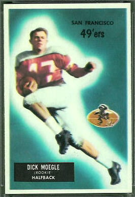 Dick Moegle 1955 Bowman football card