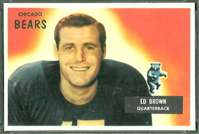 Ed Brown 1955 Bowman football card