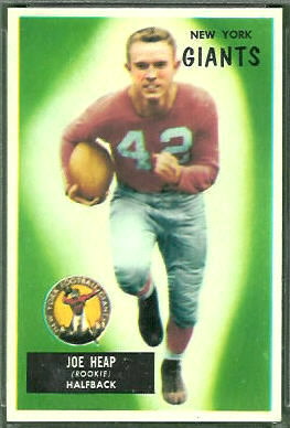 Joe Heap 1955 Bowman football card