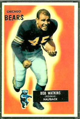 Bobby Watkins 1955 Bowman football card