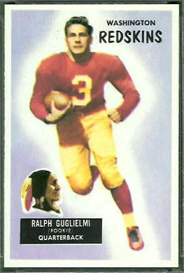 Ralph Guglielmi 1955 Bowman football card