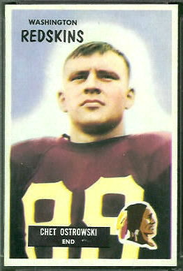 Chet Ostrowski 1955 Bowman football card