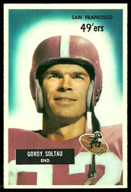 Gordon Soltau 1955 Bowman football card