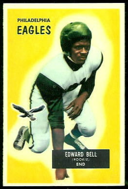 Eddie Bell 1955 Bowman football card