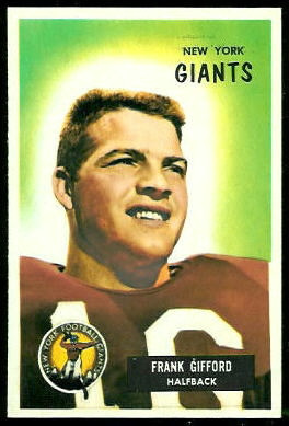 Frank Gifford 1955 Bowman football card