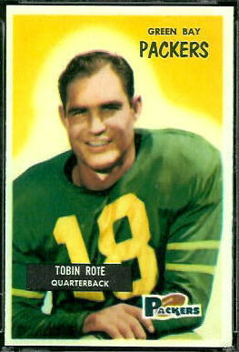 Tobin Rote 1955 Bowman football card