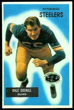 Dale Dodrill 1955 Bowman football card Dale Dodrill 1955 Bowman football card