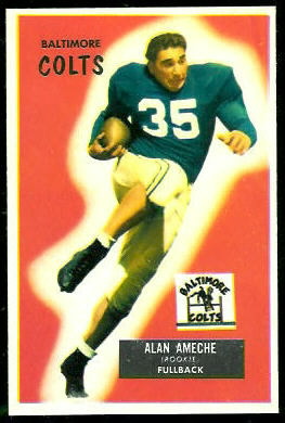 Alan Ameche 1955 Bowman football card