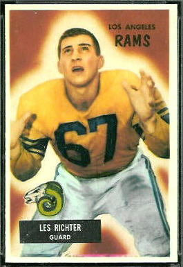 Les Richter 1955 Bowman football card