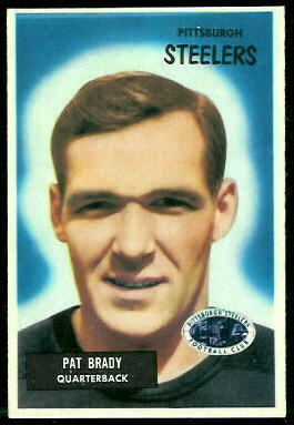 Pat Brady 1955 Bowman football card