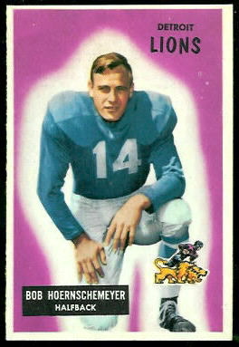 Bob Hoernschemeyer 1955 Bowman football card