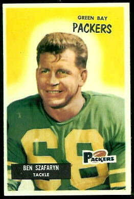 Len Szafaryn 1955 Bowman football card