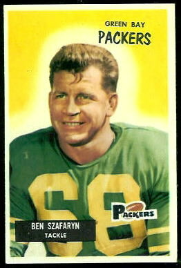 Len Szafaryn 1955 Bowman football card