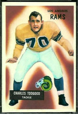 Charles Toogood 1955 Bowman football card