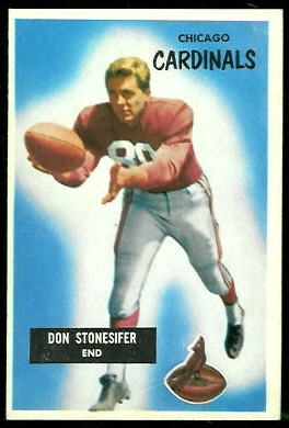 Don Stonesifer 1955 Bowman football card