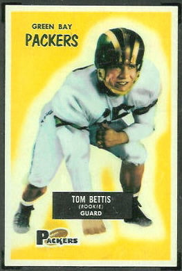 Tom Bettis 1955 Bowman football card