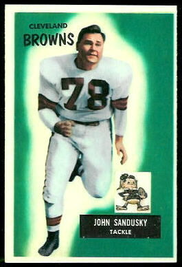 John Sandusky 1955 Bowman football card