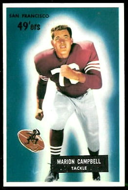 Marion Campbell 1955 Bowman football card