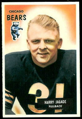 Harry Jagade 1955 Bowman football card