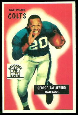 George Taliaferro 1955 Bowman football card George Taliaferro 1955 Bowman football card