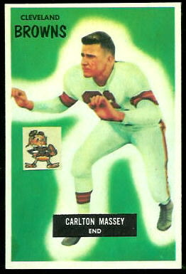 Carlton Massey 1955 Bowman football card Carlton Massey 1955 Bowman football card