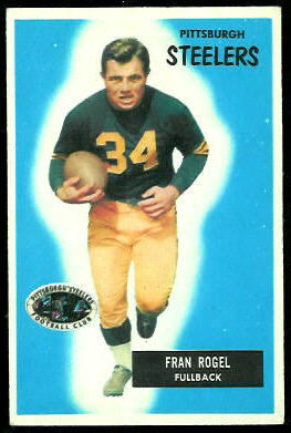 Fran Rogel 1955 Bowman football card Fran Rogel 1955 Bowman football card