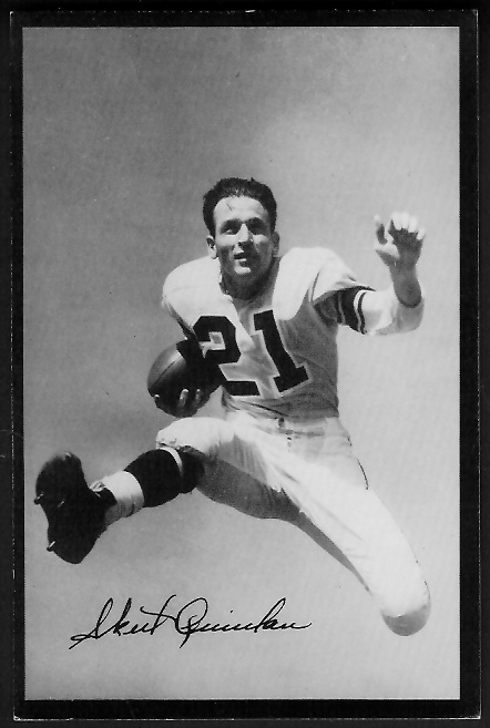 Volney Quinlan 1955 Rams Team Issue football card