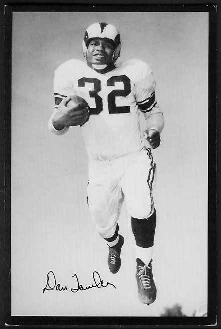 Dan Towler 1955 Rams Team Issue football card