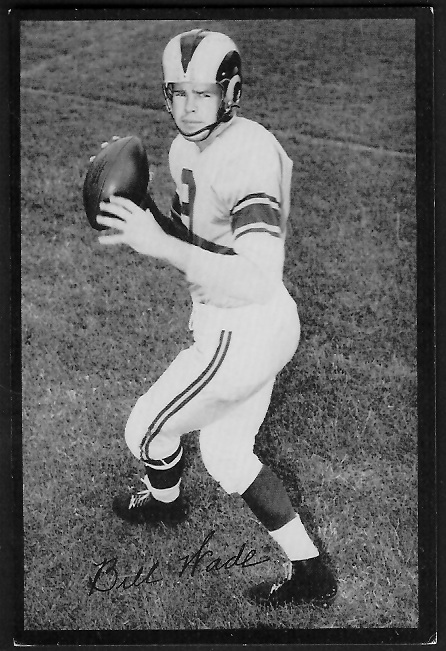 Bill Wade 1955 Rams Team Issue football card