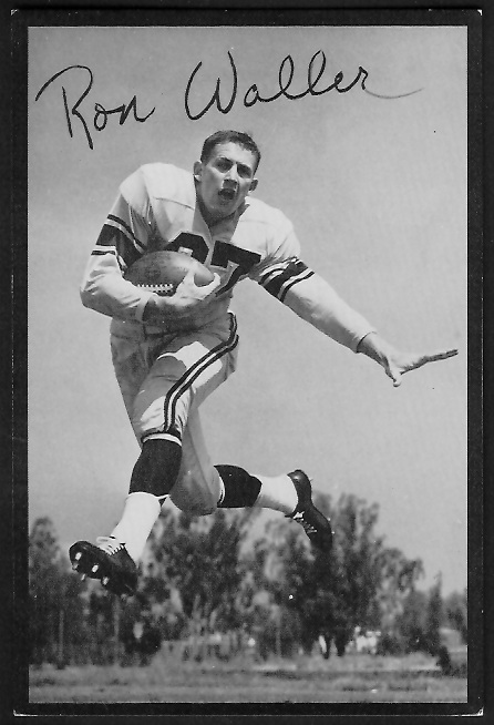 Ron Waller 1955 Rams Team Issue football card