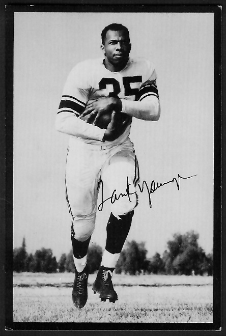 Tank Younger 1955 Rams Team Issue football card