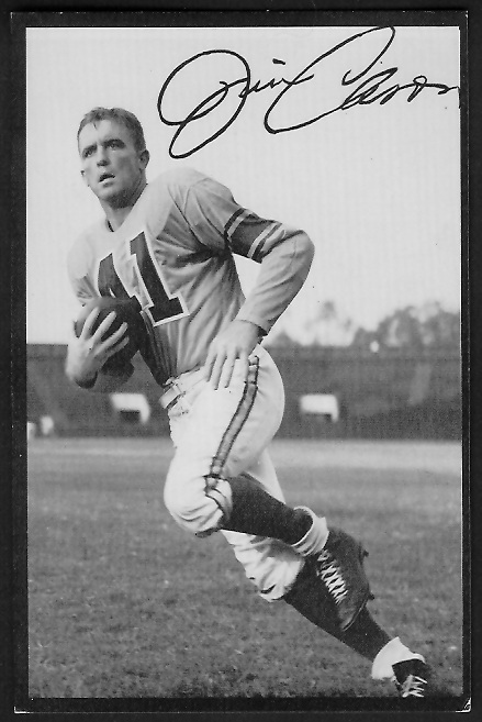 Jim Cason 1955 Rams Team Issue football card