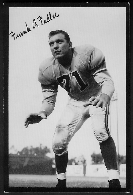 Frank Fuller 1955 Rams Team Issue football card