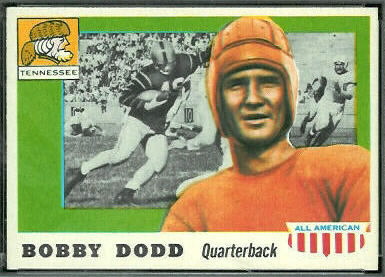 Bobby Dodd 1955 Topps All-American football card