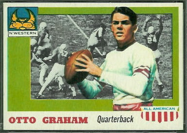 Otto Graham 1955 Topps All-American football card Otto Graham 1955 Topps All-American football card