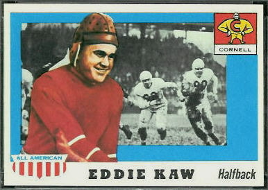 Eddie Kaw 1955 Topps All-American football card