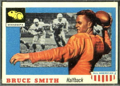 Bruce Smith 1955 Topps All-American football card