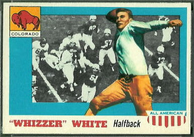 Byron White 1955 Topps All-American football card Byron White 1955 Topps All-American football card